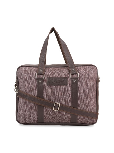 

Lioncrown Unisex Brown Solid Laptop Bag