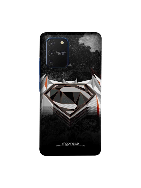 

macmerise Black & Grey DC Comics Men Of Steel Samsung Galaxy S10 Lite Back Case