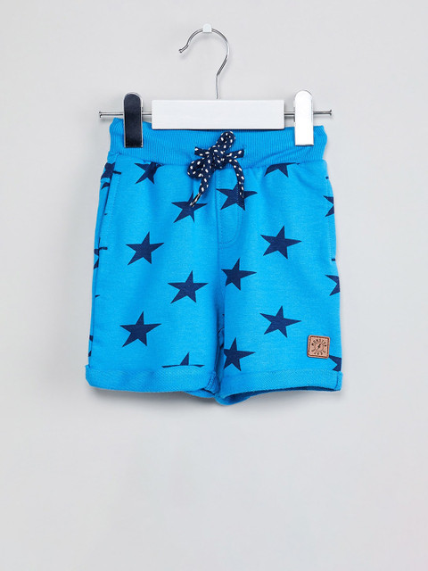

max Boys Blue Printed Regular Shorts