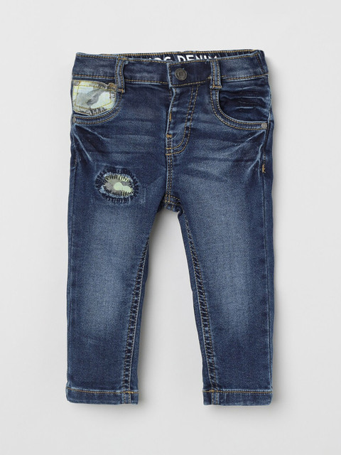 

max Boys Blue Slim Fit Mid-Rise Clean Look Stretchable Jeans