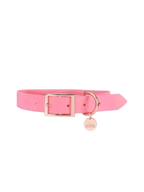 

Heads Up For Tails Pink HUFT Pastel Pawprint Rain Friendly Dog Collar
