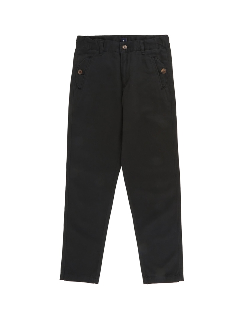 

Cherokee Boys Black & Black Regular Fit Solid Regular Trousers