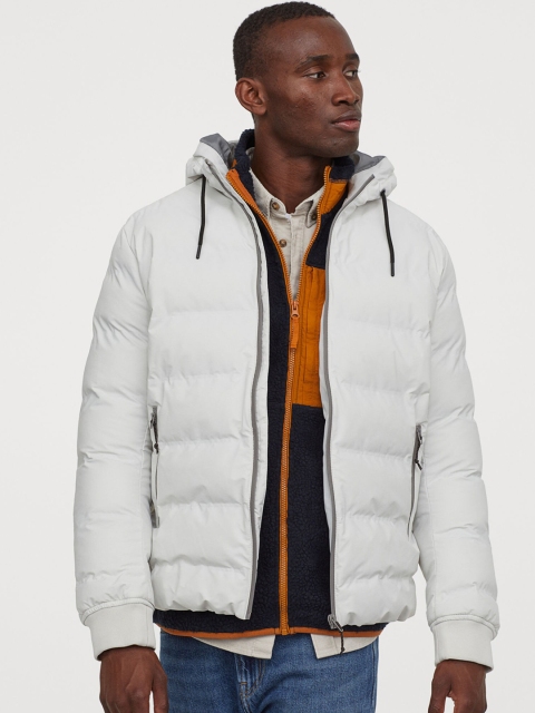 

H&M Men Grey Water-Repellent Puffer Jacket