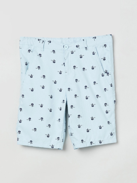 

max Boys Blue Printed Regular Shorts