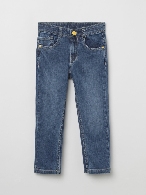 

max Boys Blue Slim Fit Mid-Rise Clean Look Stretchable Jeans