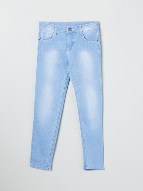 

max Boys Blue Slim Fit Mid-Rise Clean Look Stretchable Jeans