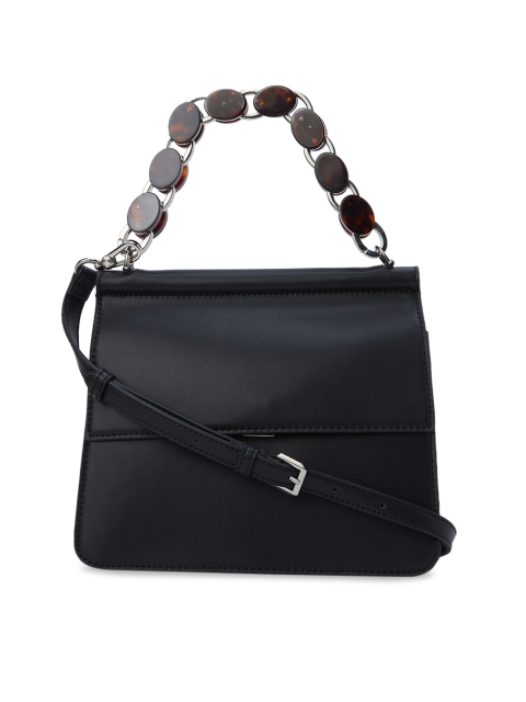 

CHARLES & KEITH Black Solid Satchel