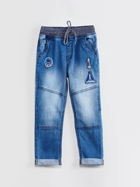 

max Boys Blue Slim Fit Mid-Rise Clean Look Stretchable Jeans