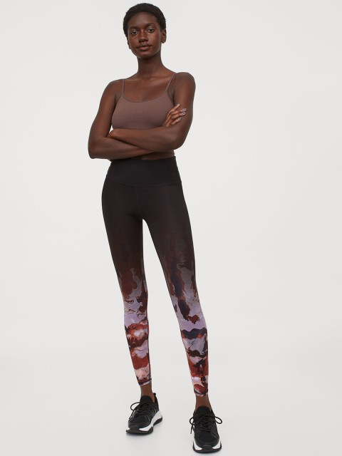 

H&M Women Black Sports Tights High Waist