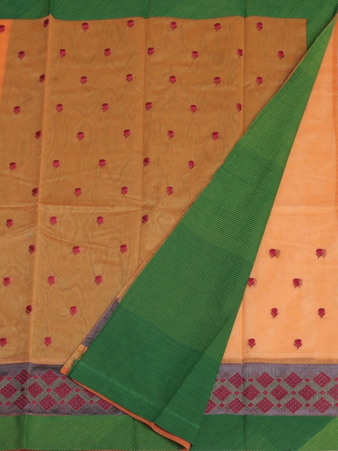 

Pothys Yellow Woven Design Supernet Saree
