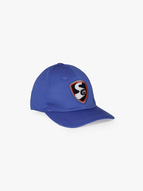 SG Unisex Blue Solid Baseball Cap