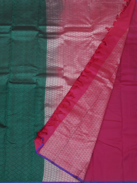 

Pothys Green & Pink Pure Silk Woven Design Saree