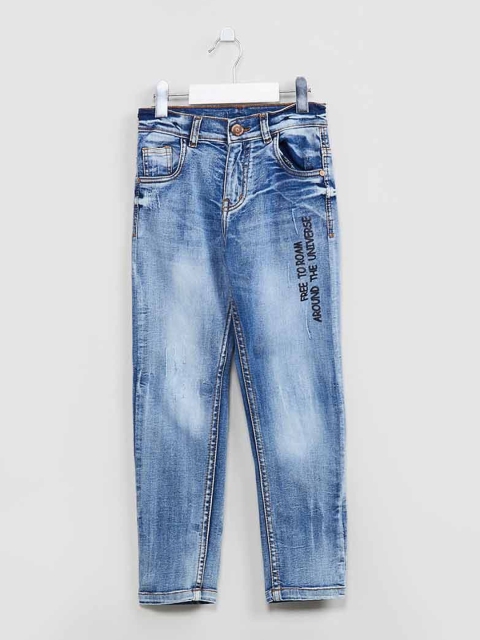 

max Boys Blue Slim Fit Mid-Rise Clean Look Stretchable Jeans