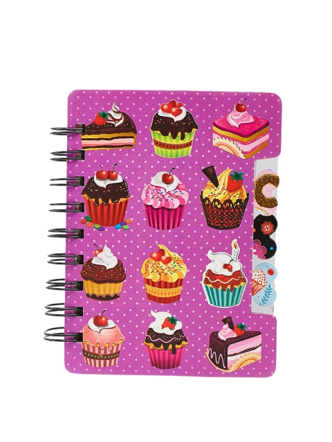 

ToniQ Kids Pink & White Sweet Treat Cup Cake Printed Spiral Notebook