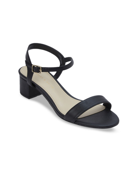 

CHARLES & KEITH Women Black Solid Sandals