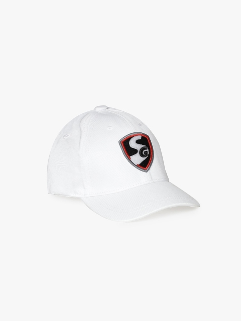 

SG Unisex White & Black Embroidered Baseball Cap