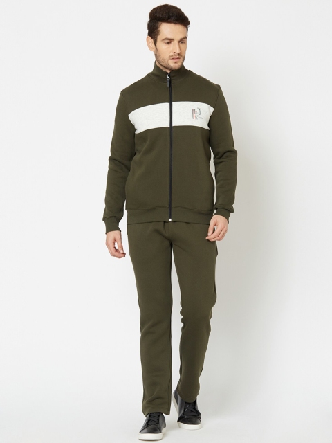 

Sweet Dreams Men Green & White Sleepwear Tracksuit