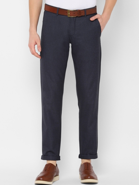 

Allen Solly Men Navy Blue Slim Fit Solid Regular Trousers