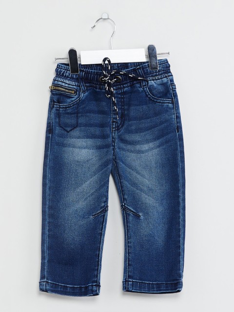 

max Boys Blue Straight Fit Mid-Rise Clean Look Stretchable Jeans
