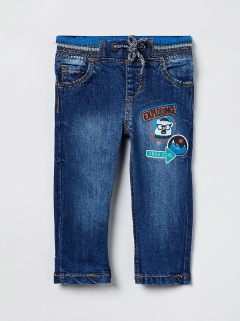

max Boys Blue Slim Fit Mid-Rise Clean Look Stretchable Jeans