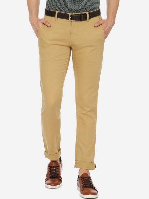 

Louis Philippe Sport Men Khaki Slim Fit Self Design Regular Trousers