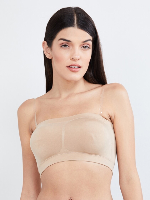 

max Beige Solid Non-Wired Non Padded T-shirt Bra WIN19TBPDNW01SKIN