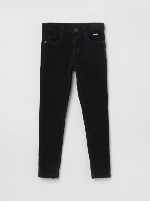 

max Boys Olive Green Slim Fit Mid-Rise Clean Look Stretchable Jeans