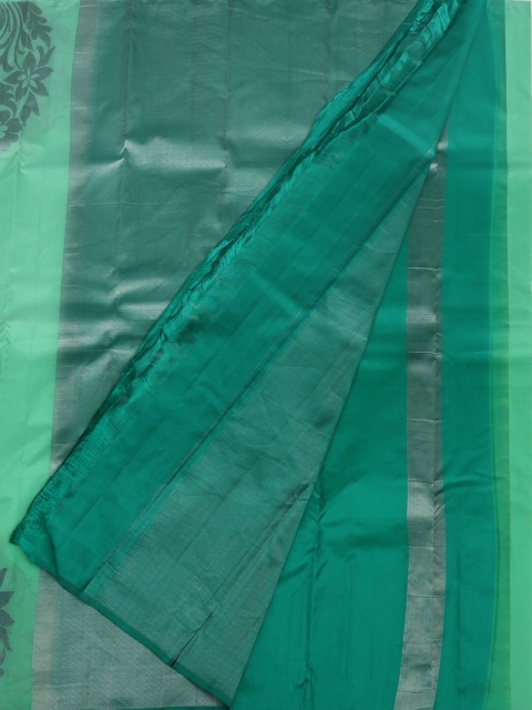 

Pothys Green Printed Pure Silk Saree