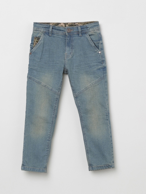 max Boys Blue Regular Fit Mid-Rise Clean Look Jeans