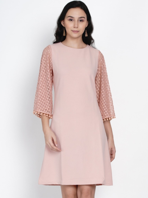 

Deal Jeans Women Rose Self Design A-Line Dress
