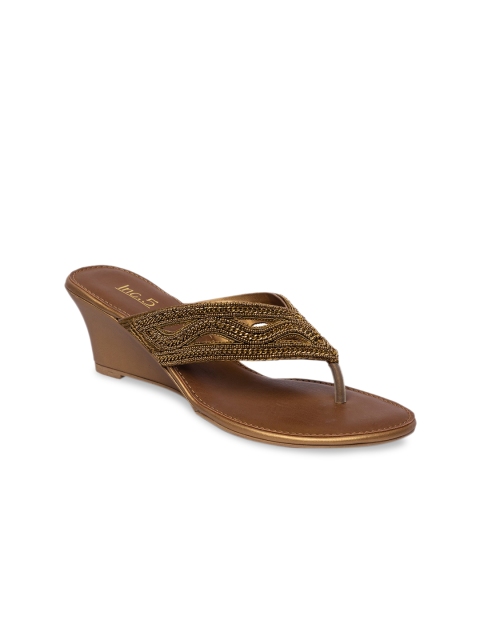 

Inc 5 Women Gold-Toned Embellished Heels