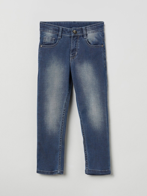 

max Boys Blue Slim Fit Mid-Rise Clean Look Stretchable Jeans