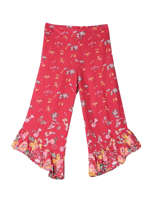 

Cherokee Girls Red & Yellow Regular Fit Printed Trousers