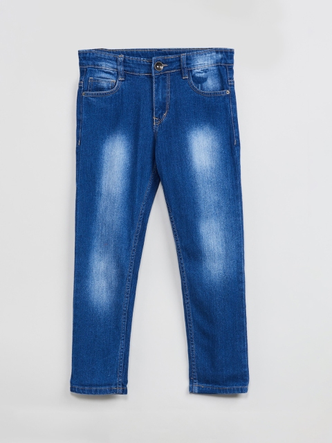 

max Boys Blue Slim Fit Low-Rise Clean Look Stretchable Jeans