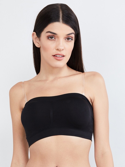 

max Black Solid Non-Wired Non Padded Everyday Bra WIN19TBPDNW01