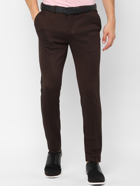

Allen Solly Men Brown Slim Fit Solid Regular Trousers