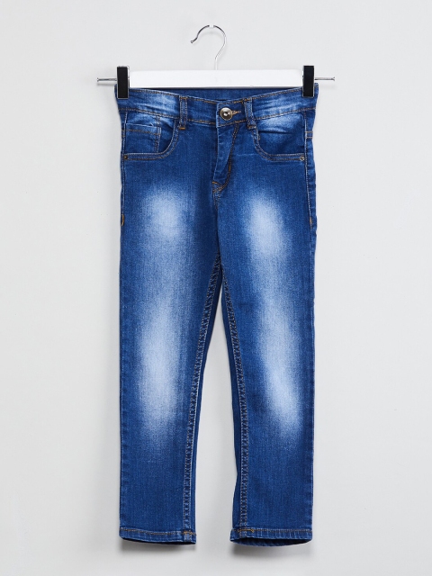 

max Boys Blue Slim Fit Mid-Rise Clean Look Stretchable Jeans