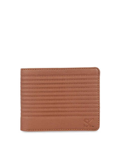 

STYLER KING Men Brown Textured Two Fold Wallet