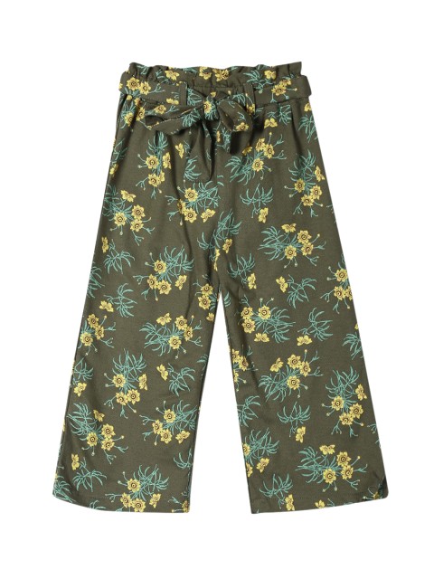 

Cherokee Girls Green & Yellow Regular Fit Printed Regular Trousers