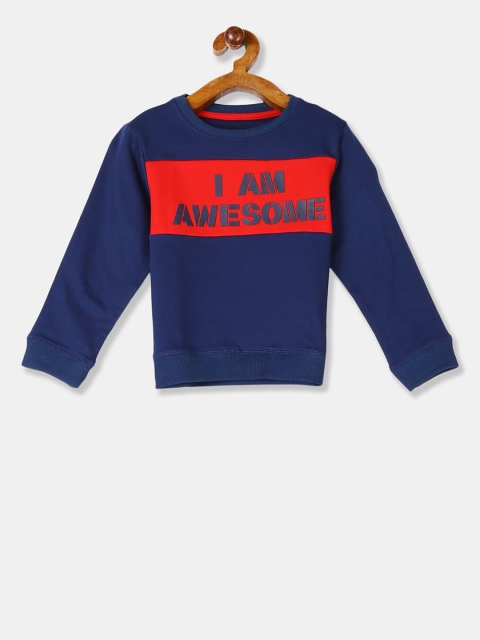 

Cherokee Boys Blue Printed Sweatshirt