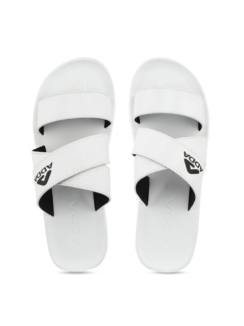 

Adda Men White Solid Slip-On