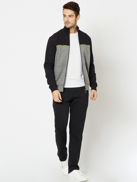

Sweet Dreams Men Black & Grey Sleepwear Tracksuit