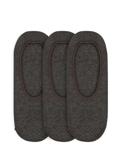 

ROMEO ROSSI Men Pack Of 3 Charcoal Grey Solid Shoe Liners