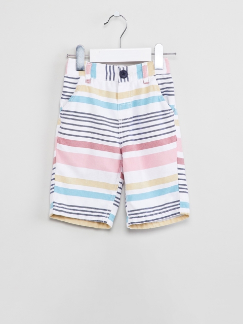 

max Boys Multicoloured Striped Regular Fit Regular Shorts, Multi