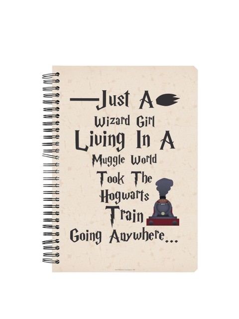 

MC SID RAZZ Beige Official Harry Potter Wizard Girls Notebook