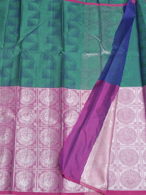 Pothys Green & Pink Woven Design Saree