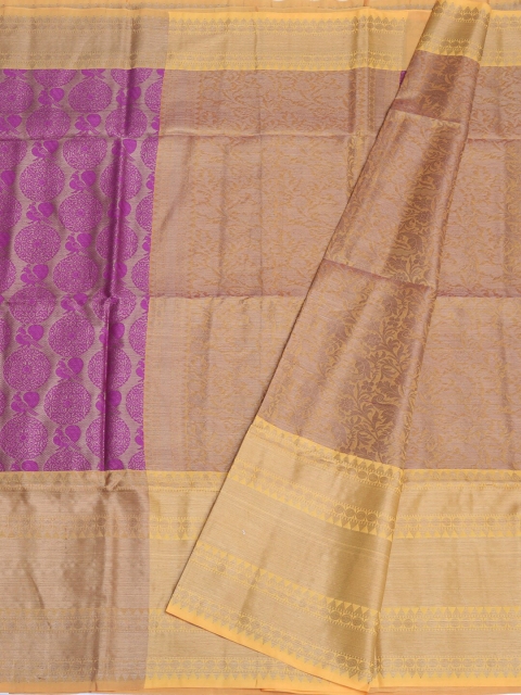 

Pothys Magenta & Cream-Coloured Woven Design Saree