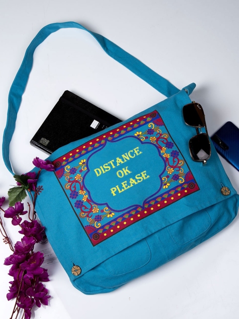 

Voylla Blue Printed Shoulder Bag