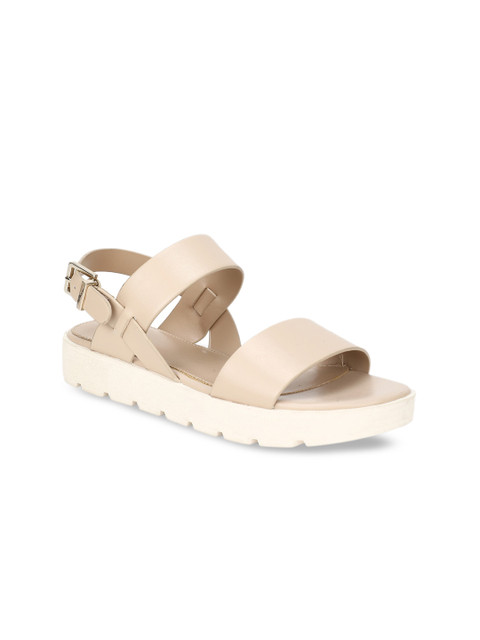 

ALDO Women Beige Solid Open Toe Flats