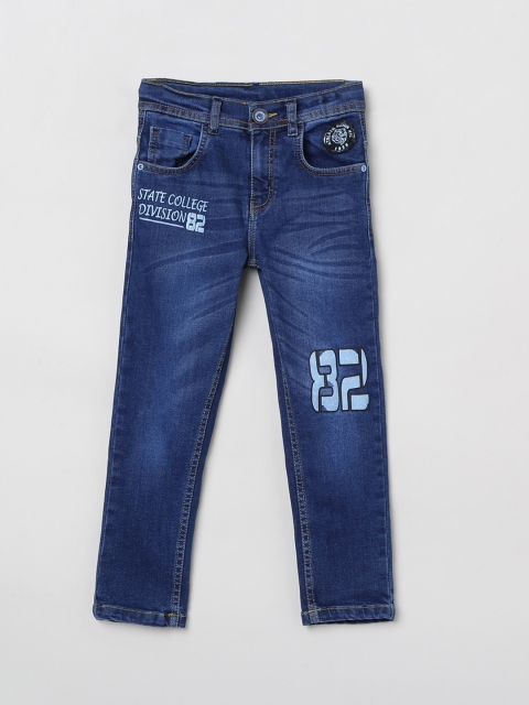 

max Boys Blue Regular Fit Mid-Rise Clean Look Stretchable Jeans